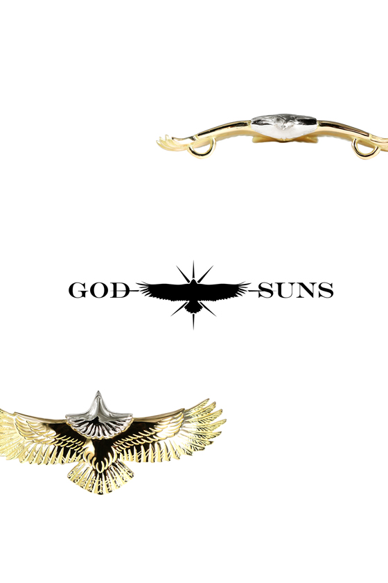 頭プラチナ全金ベビーイーグル 頭プラチナ全金イーグル GOD SUNS