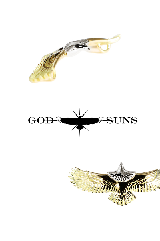 頭プラチナ全金ベビーイーグル 頭プラチナ全金イーグル GOD SUNS